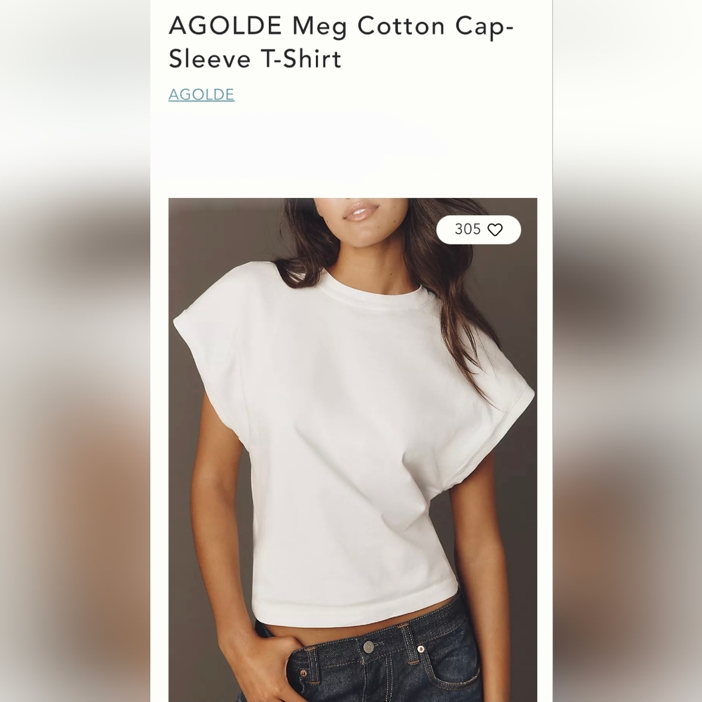 AGOLDE Classic White Short Sleeve Tee